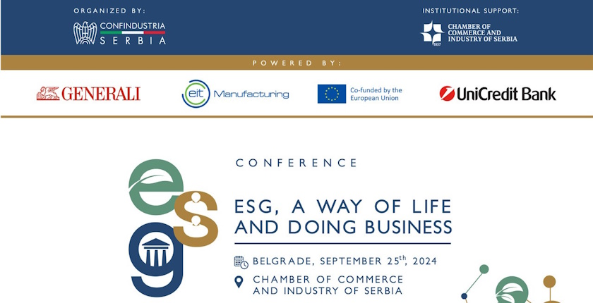 Konferencja „ESG, styl życia i prowadzenia biznesu” odbędzie się w Belgradzie 25 września